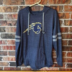 Holloway Ladies Blue Mustang Long Sleeve Pullover Shirt Women’s Size: Large